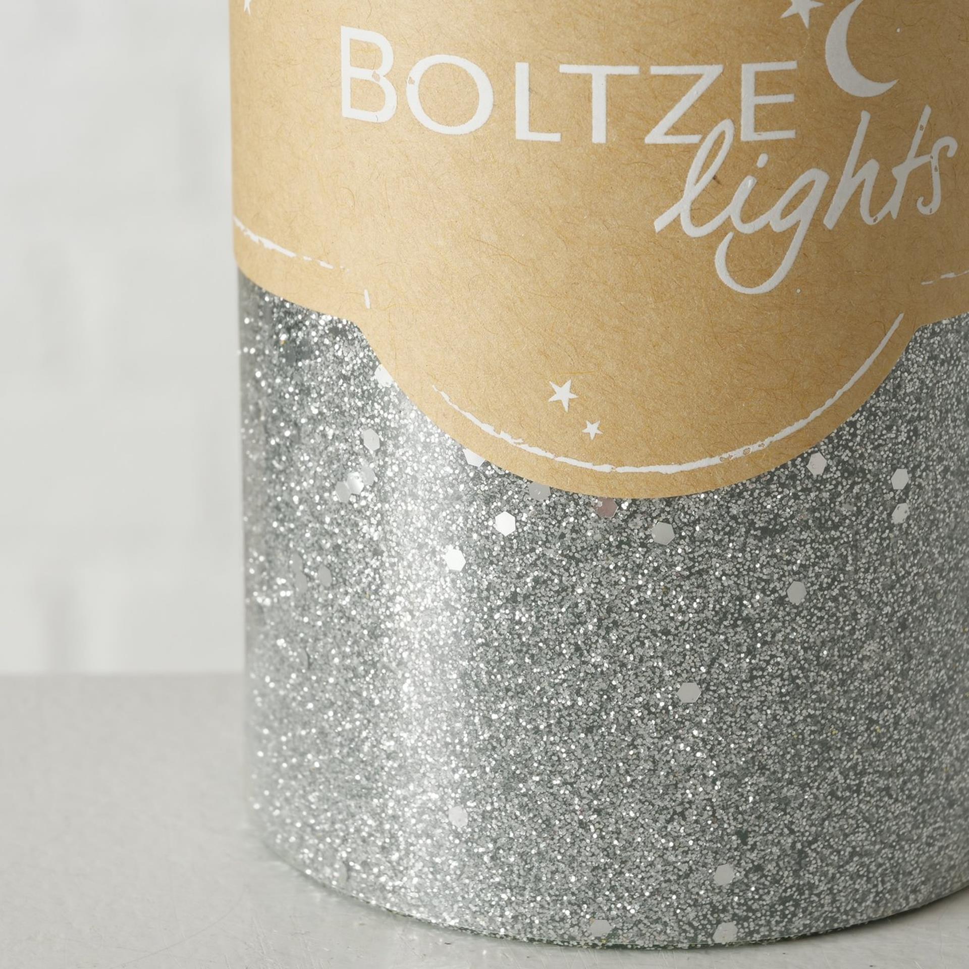 Boltze Home Stumpenkerze Mariza ø7xh13cm, grau