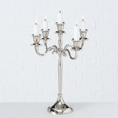 Boltze Home Kerzenständer Silber 27x38cm