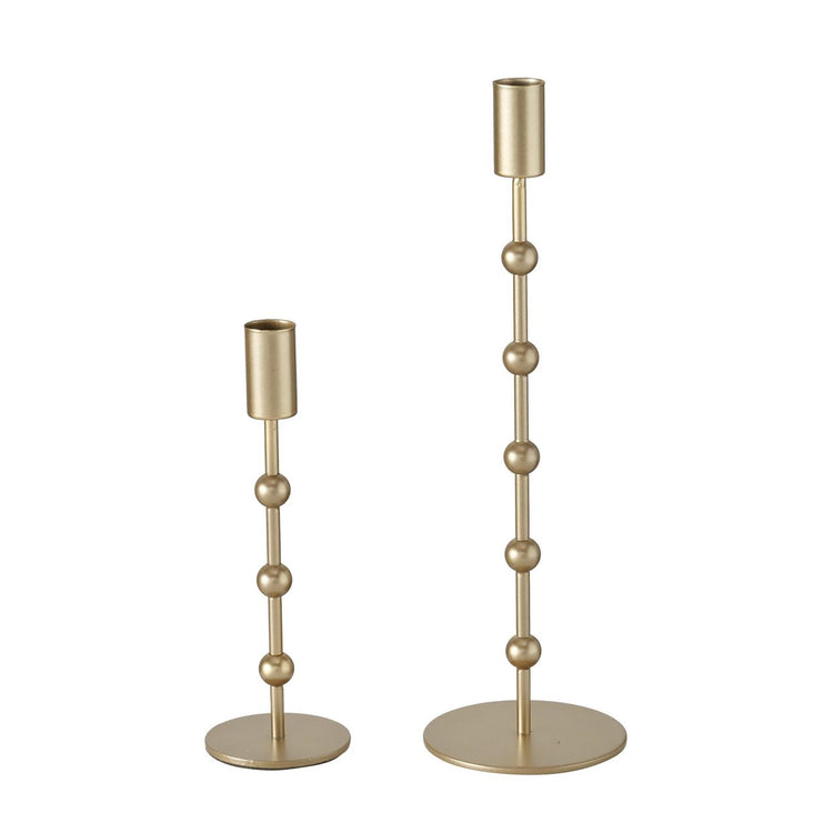 Boltze Home Kerzenständer-Set Kimberly 2-teilig Gold