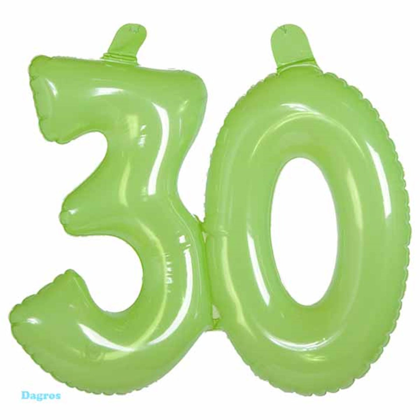 Inflationszahl 30 transparenter Kalk