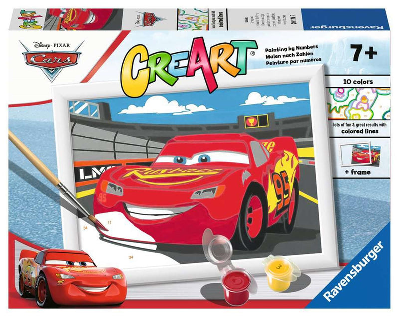 Ravensburger Creart Painting von Nummer Disney Lightning McQueen