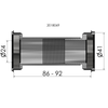 Tretlager Elvedes Twist Fit BB86 BB92 Shimano