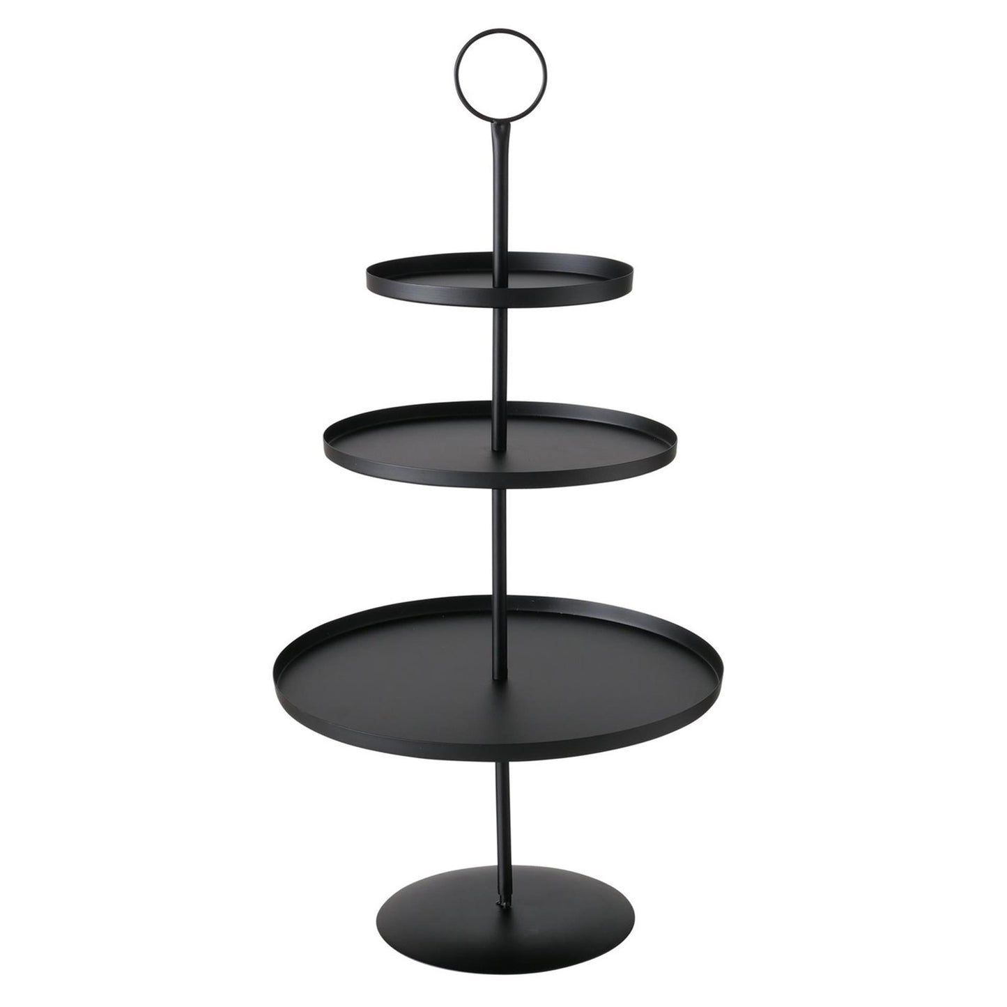 Boltze Home Etagere Samona Metall ø30x60cm mattschwarz