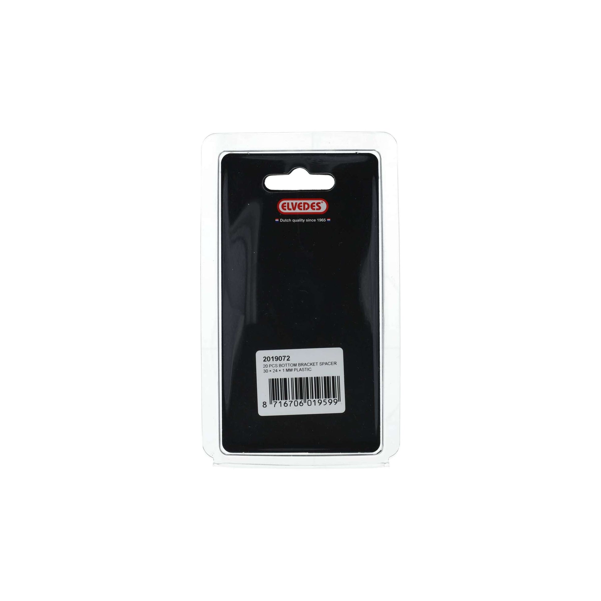 Tretlagerdistanzstück Elvedes 30 x 24 x 1,0 mm - Kunststoff (20 Stück)
