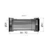 Ploadet -Eledes für SRAM Dub Press Fitt B86 92 Ø41mmmm