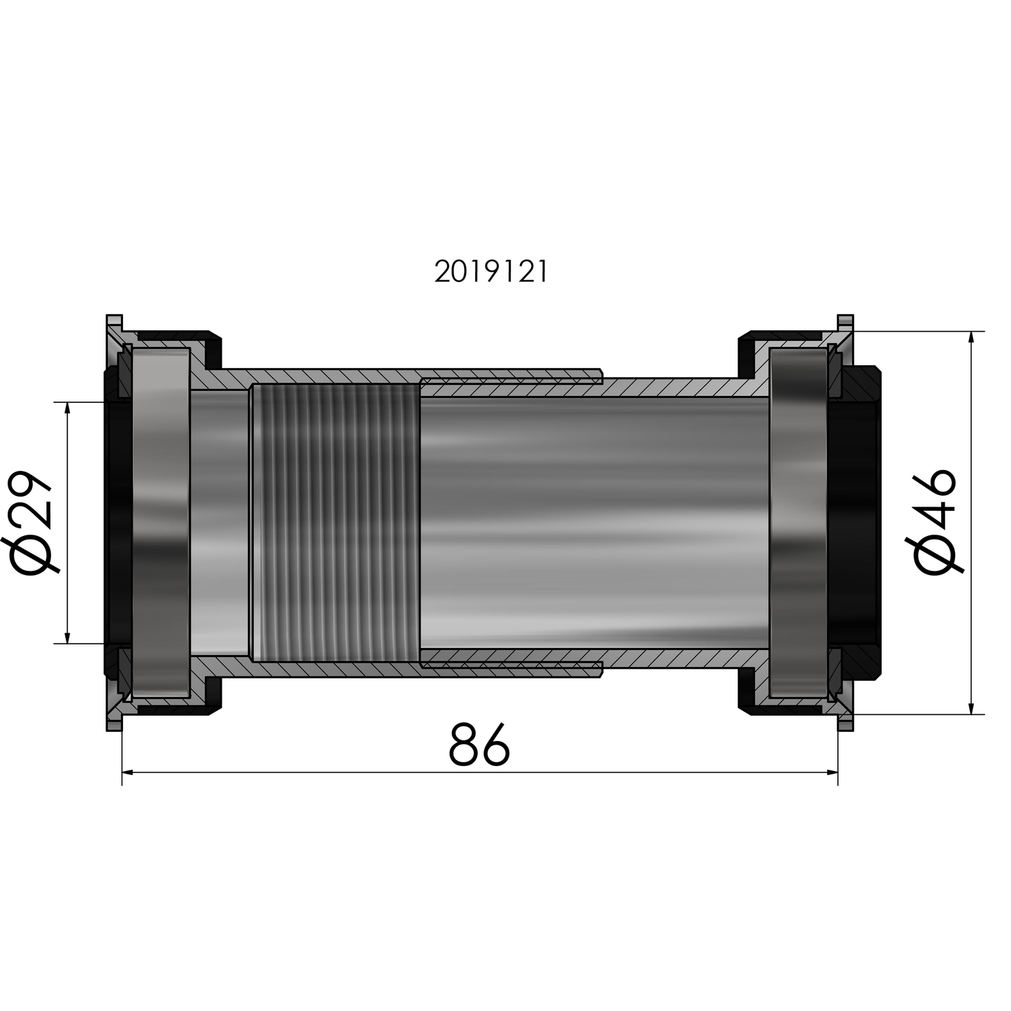 Ploadet elvedes sram dub bb386