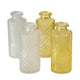 Boltze Home Vase Panja Gelb 4-teiliges Set H14cm