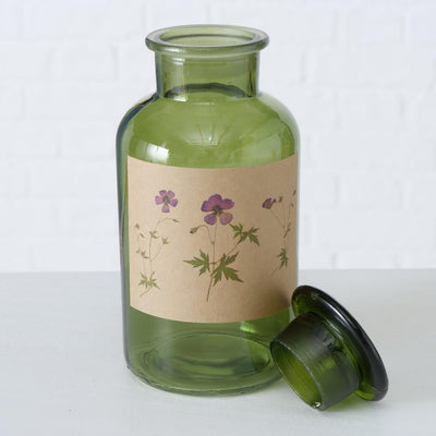 Boltze Hausapothekenflasche Drya ø10xh22cm grün