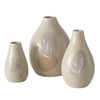 Boltze Home Vase Stona Steingut Set a 3 H8 11 12cm