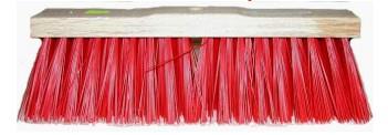 Kommunalbesen Nylon 400mm (rot)