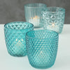 Boltze Home Teelichthalter-Set a 4 Stück ø7xh7cm blau