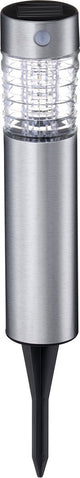 Grundig Solar-Gartenbeleuchtung – Gartenlampe mit Erdspieß – kaltweißes Licht – IP44 – ø6 x 38,5 cm
