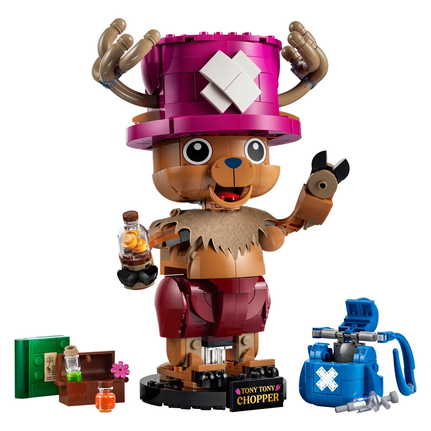 Lego One Piece Tony Tony Chopper One Piece Merch, Piratenspielzeug für Kinder 75643