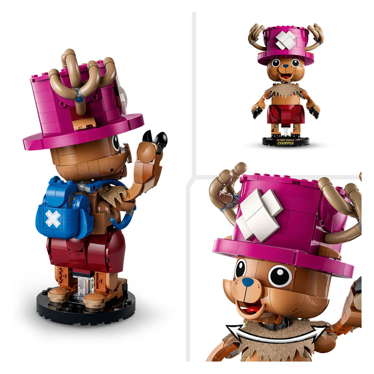Lego One Piece Tony Tony Chopper One Piece Merch, Piratenspielzeug für Kinder 75643