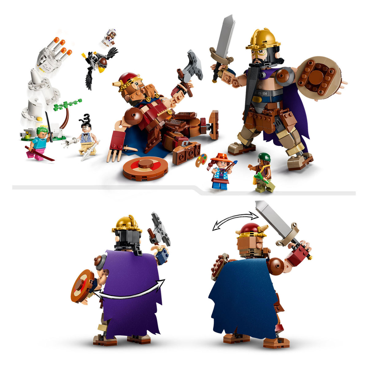 Lego One Piece Dorry vs. Brogy – Giganten unter den kleinen Piratenspielzeugen für Kinder 75644