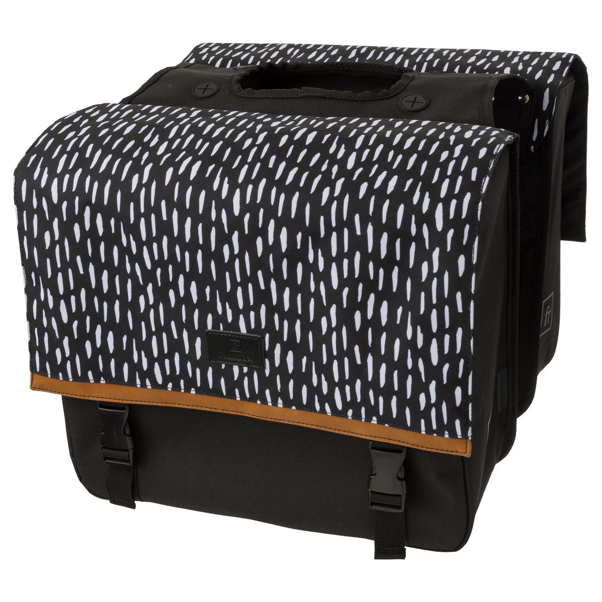 Fastrider Nara Doppel-Fahrradtasche Trend schwarz