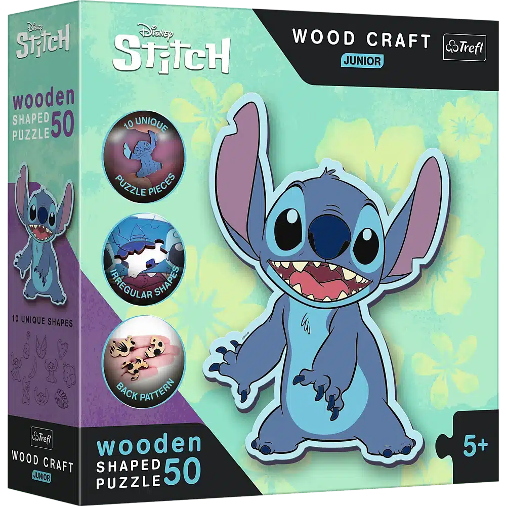Disney Trefl Wooden Lilo Amp; Junior -Puzzle von 50 Teilen