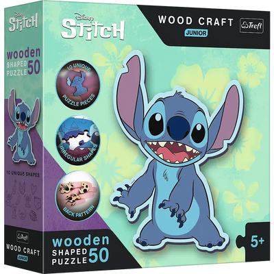 Disney Trefl Wooden Lilo Amp; Junior -Puzzle von 50 Teilen