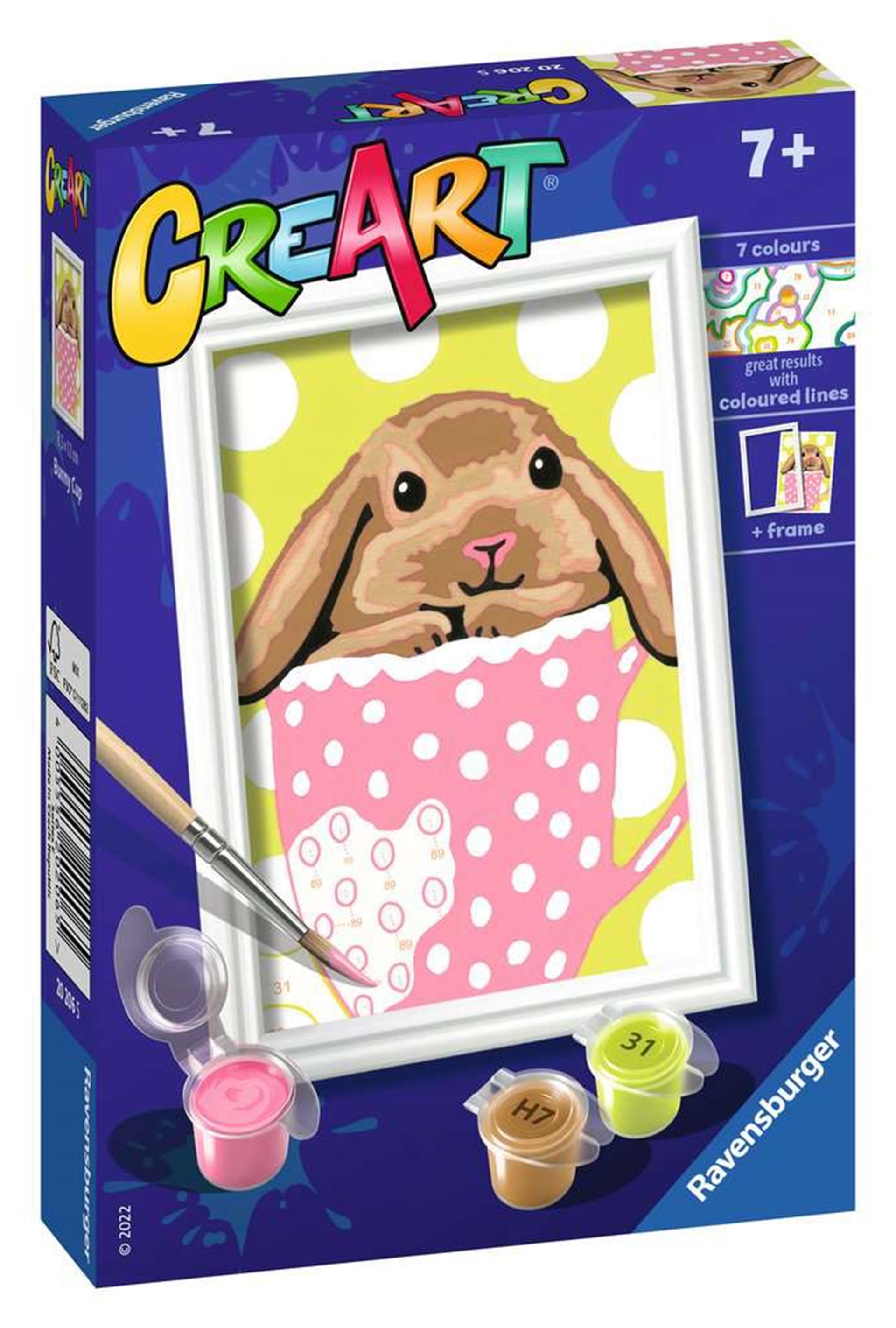 Ravensburger Kreart Gemälde von Nummer Konijntje Cup