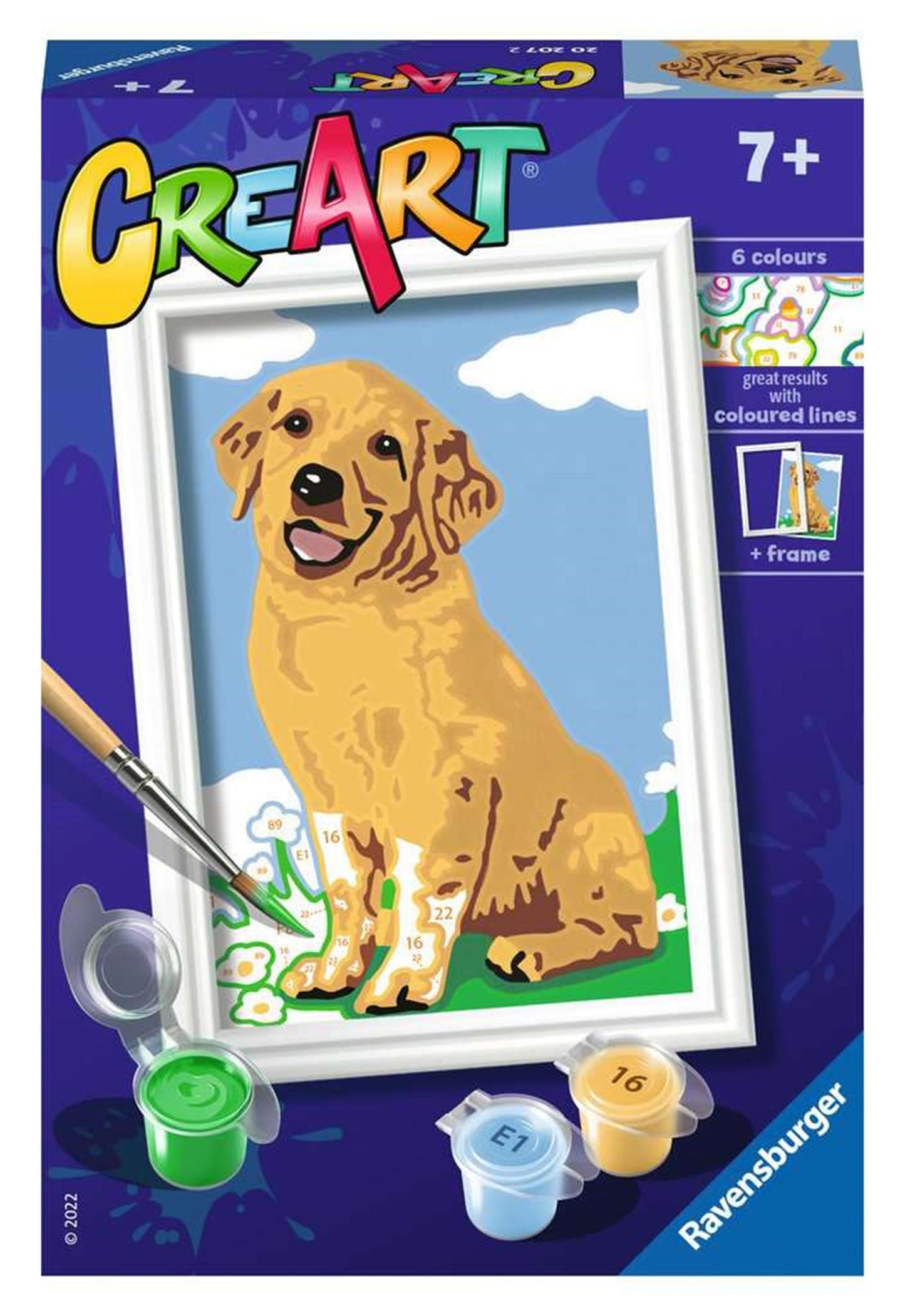 Ravensburger Creart Painting on Song Art Retriever