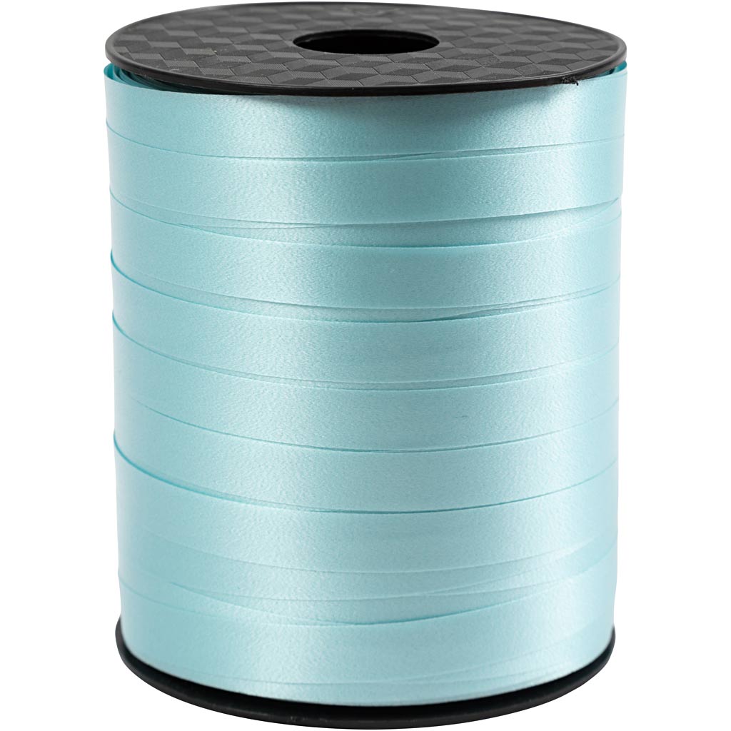 Creativ Company Geschenkband, B: 10 mm, helltürkis, 250 m 1 Rolle