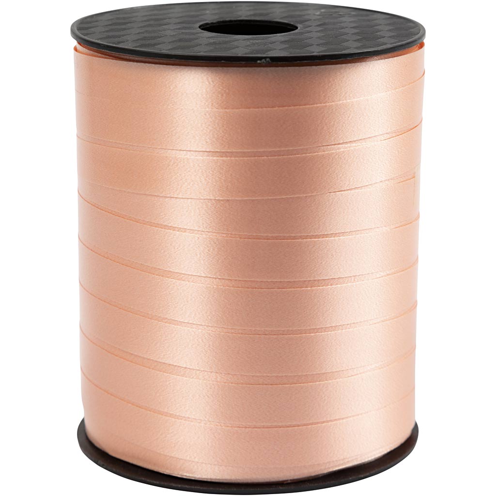 Creativ Company Geschenkband, B: 10 mm, Beige, 250 m 1 Rolle