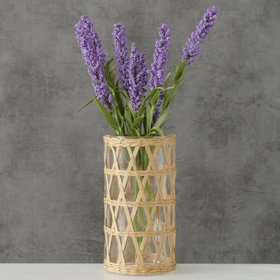 Boltze Home Vase Favro Glas Seegras ø11xh20cm