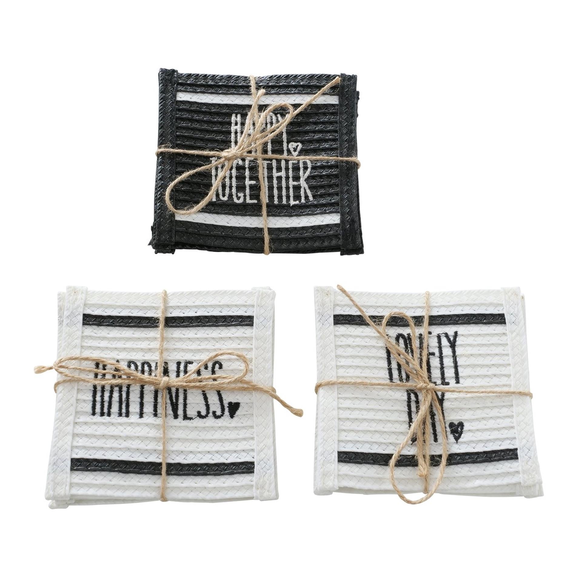 Boltze Home Untersetzer-Set Stappa 10x10cm 4-tlg
