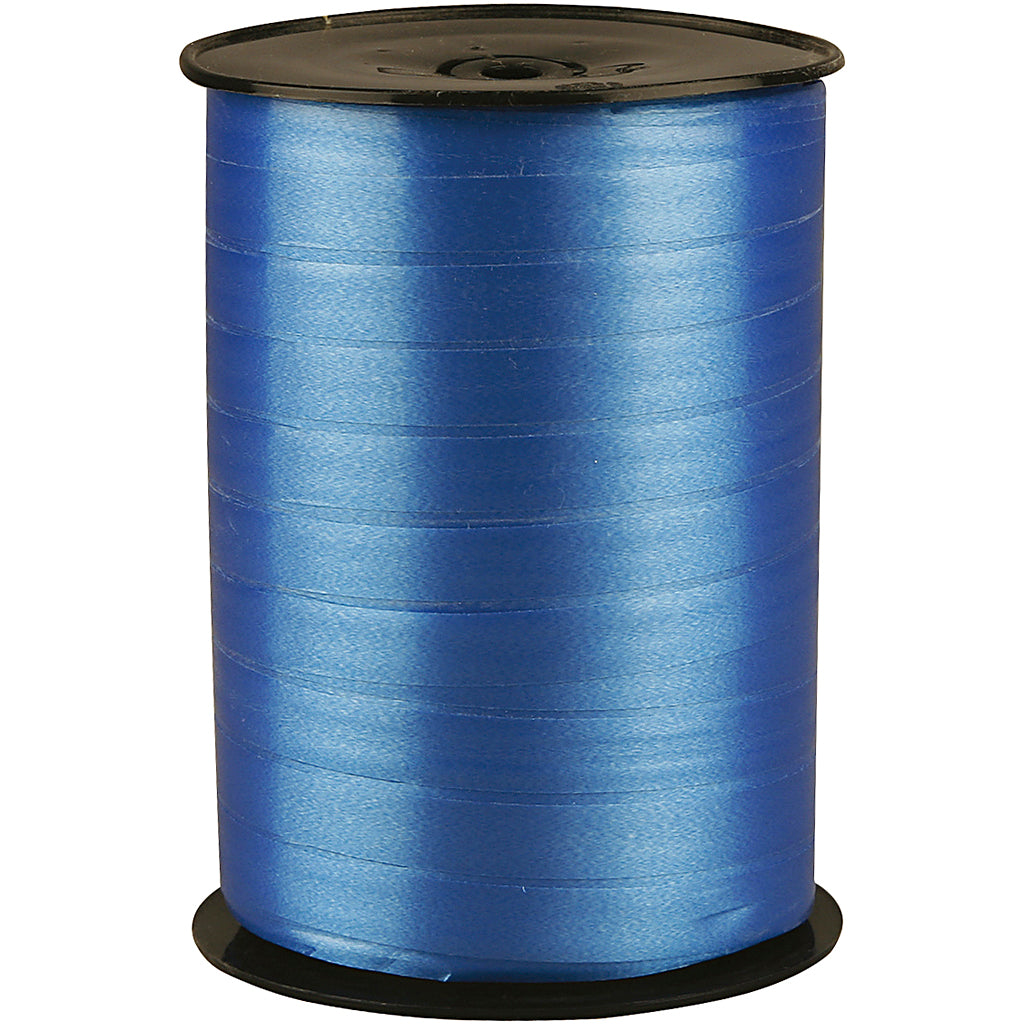 Creativ Company Giftin, B: 10 mm, glänzend, blau, 250 m 1 Roll
