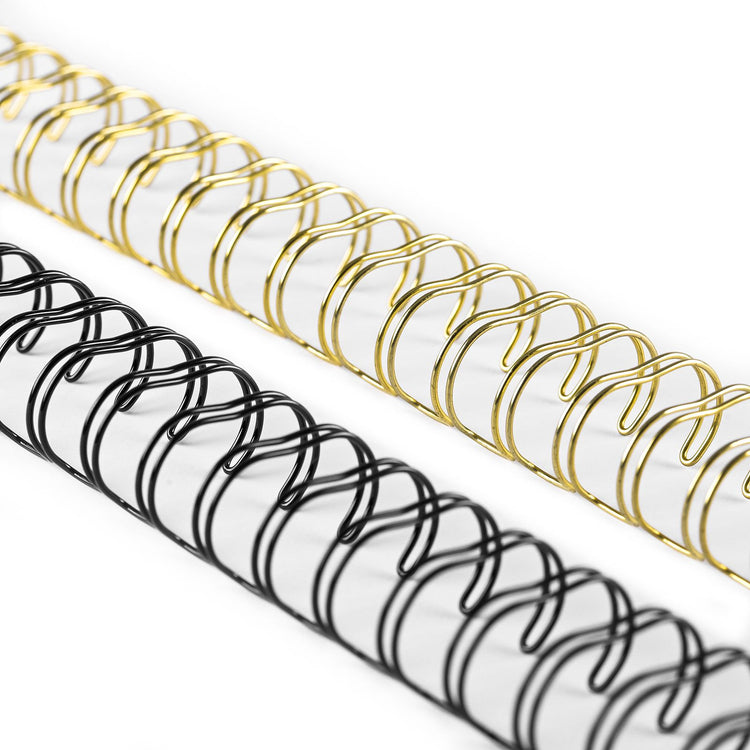 Vaessen creative • Bind Easy Metallkämme 16mm 2:1 Schwarzgold 8 Stk.