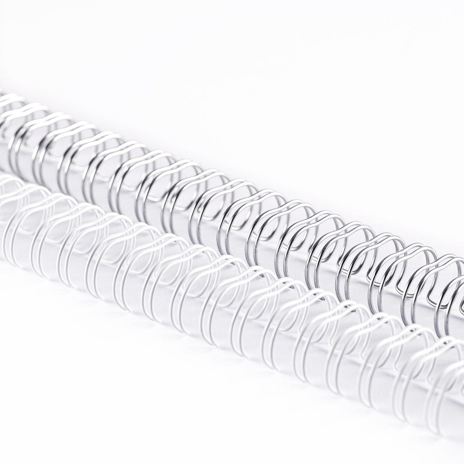 Vaessen creative • Bind Easy Metallkämme 13 mm 3:1 Weiß Silber 8 Stk.
