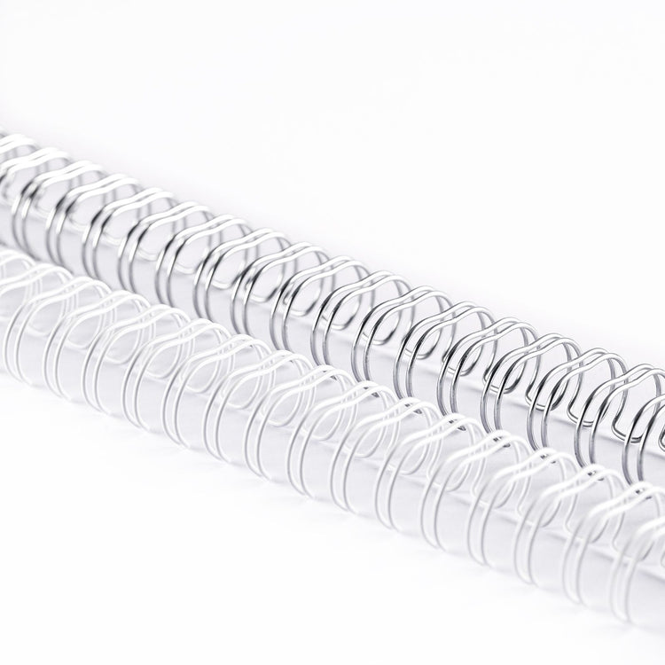 Vaessen creative • Bind Easy Metallkämme 13 mm 3:1 Weiß Silber 8 Stk.