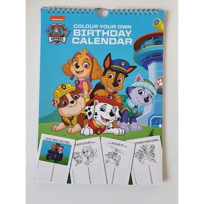 Färben Sie Ihren eigenen Paw Patrol-Kalender