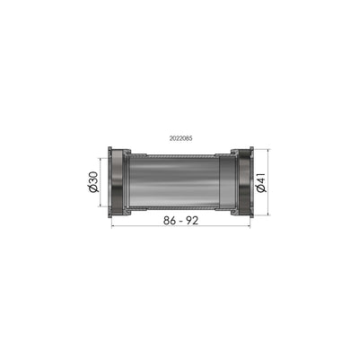 ELVEDES BOTS BRACKET PressFit BB86 92 41 mm für 30 mm