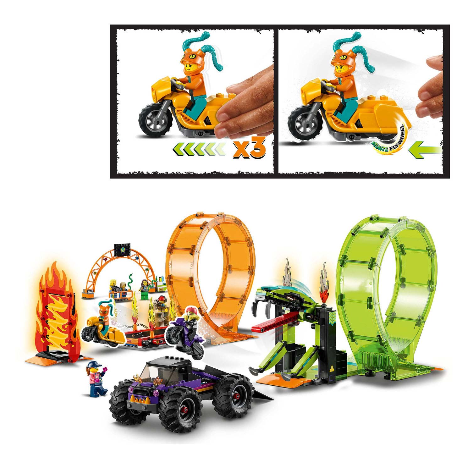 Lego Lego City 60339 Doppel -Look Stunt Arena