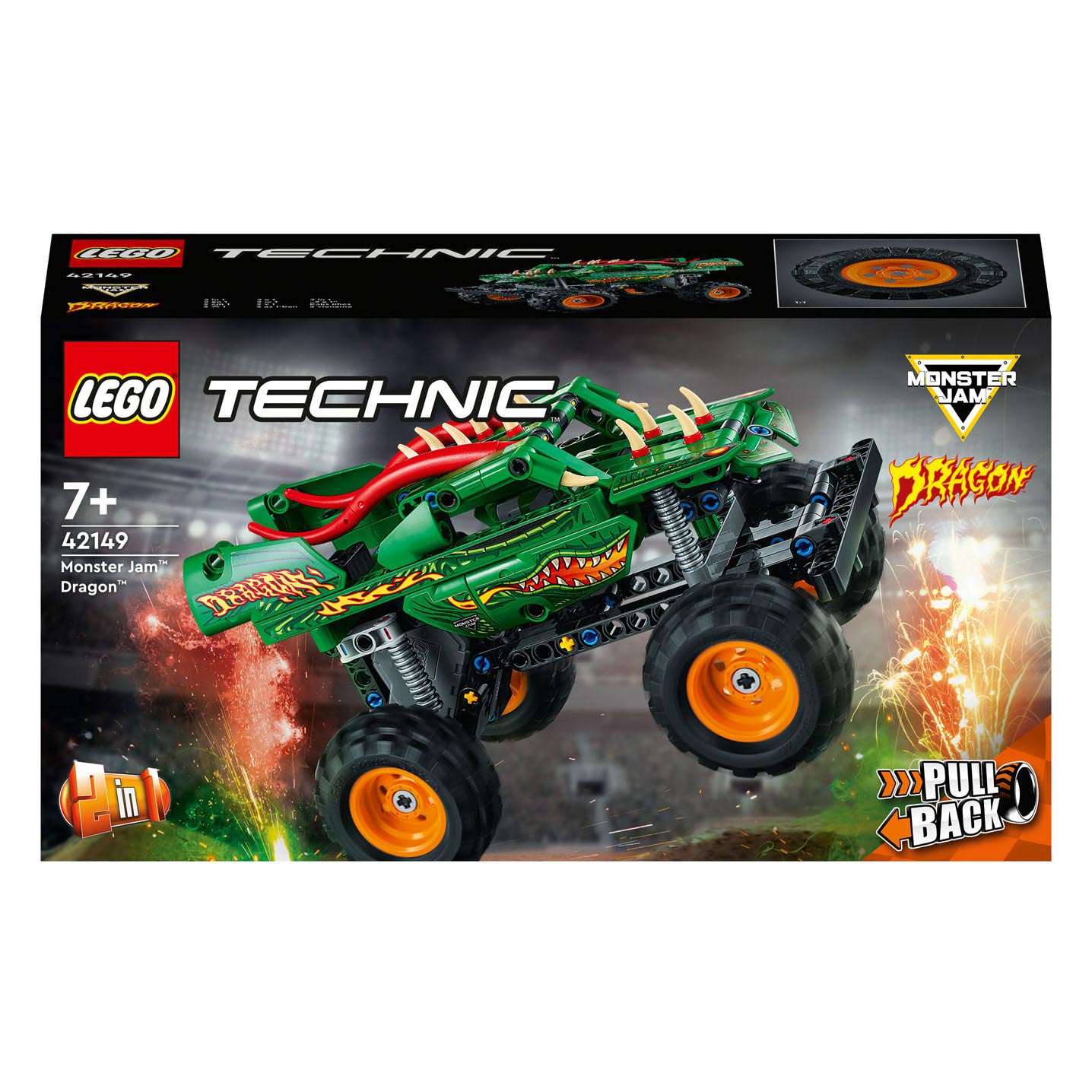 Lego Lego Technic 42149 Monster Jam Drache