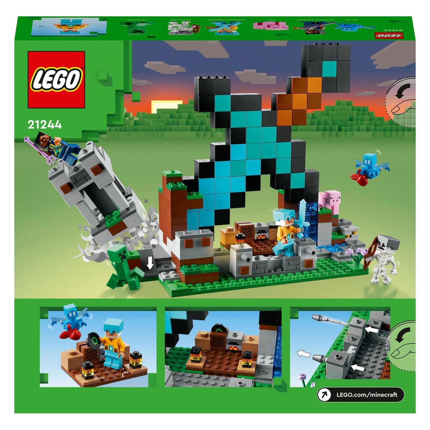 Lego LEGO Minecraft 21244 Angriffs-Basis-Schwert