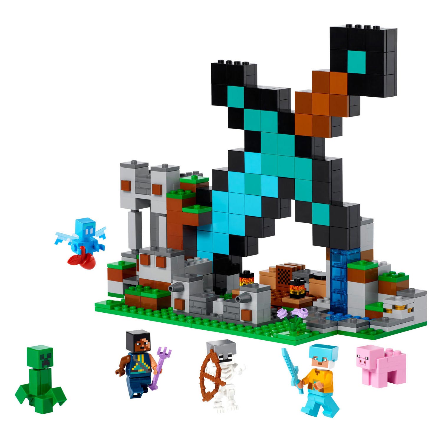 Lego LEGO Minecraft 21244 Angriffs-Basis-Schwert