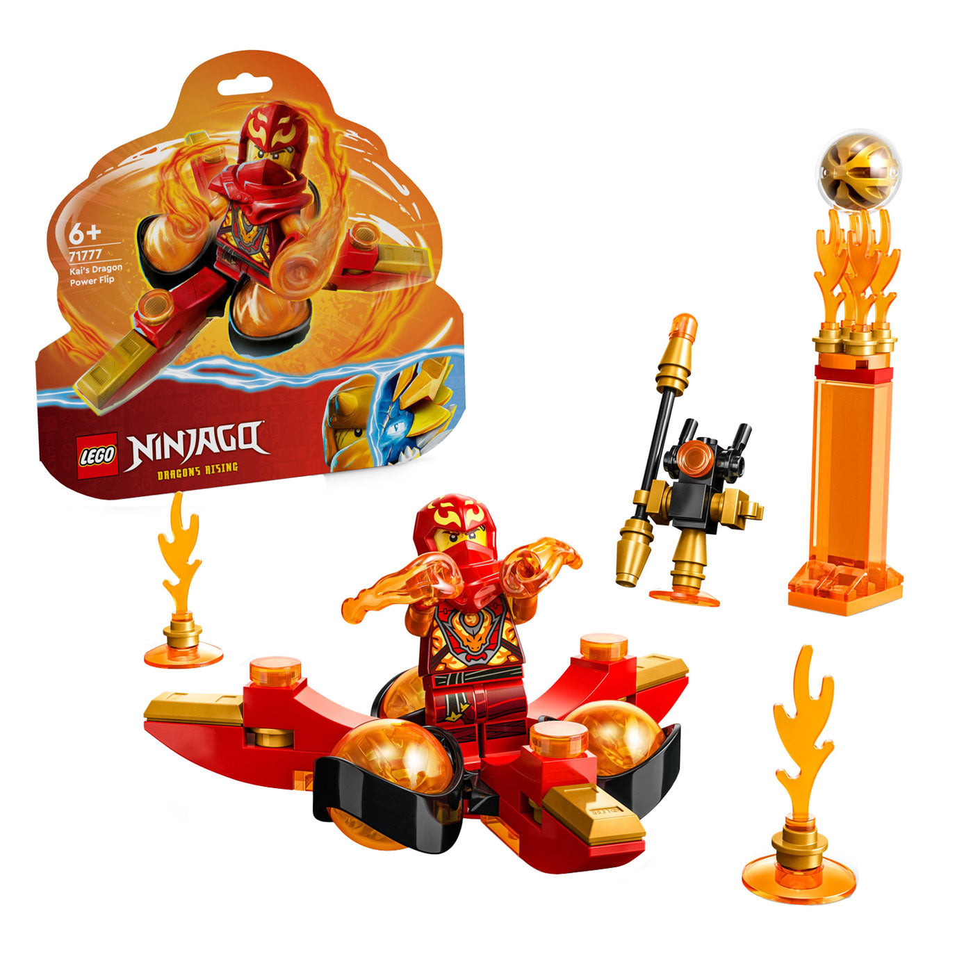 Lego Lego Ninjago 71777 Kais Dragon Power Spinjitzu Flip