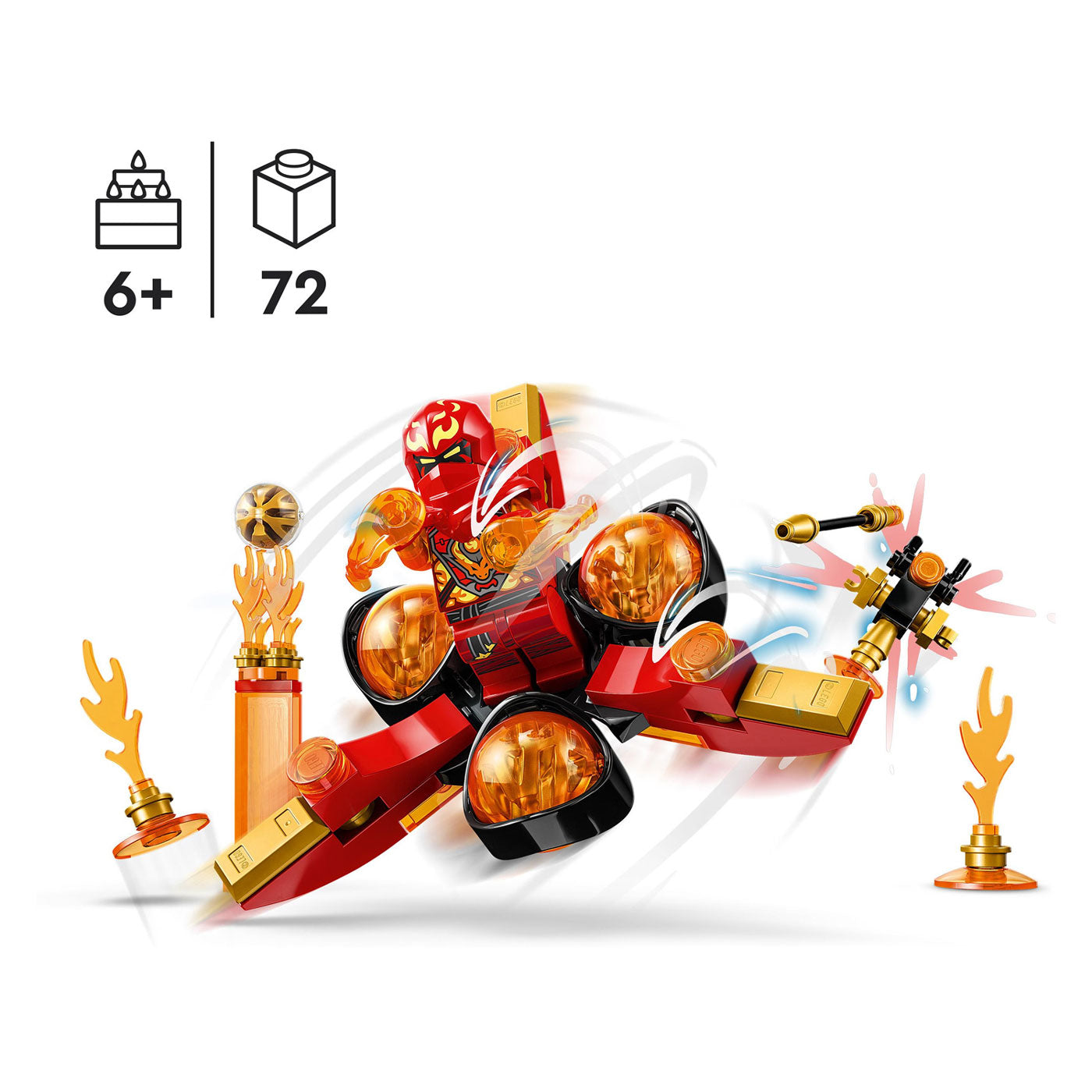 Lego Lego Ninjago 71777 Kais Dragon Power Spinjitzu Flip