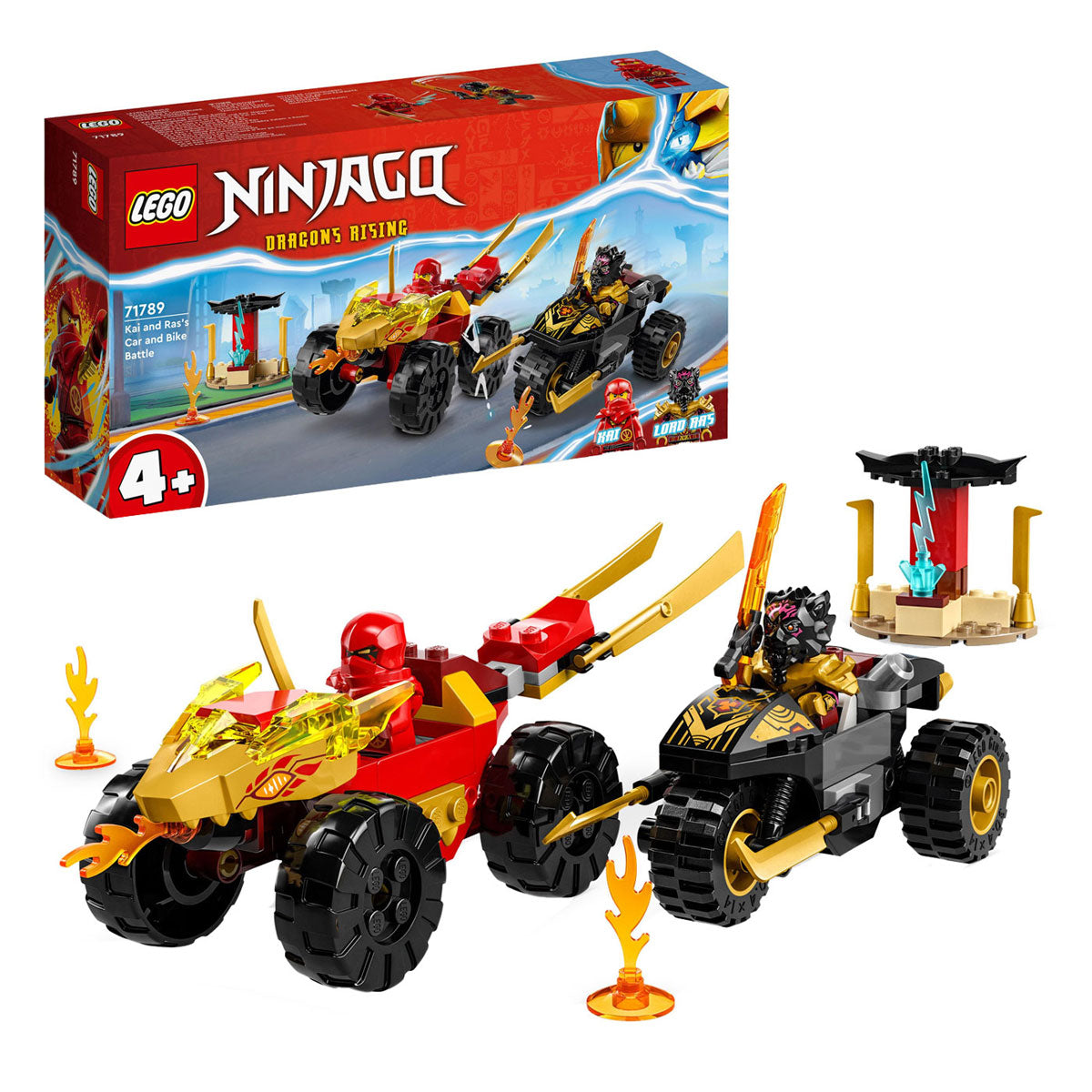 Lego LEGO Ninjago 71789 Kai und Ras' Duell zwischen Auto und Motorrad