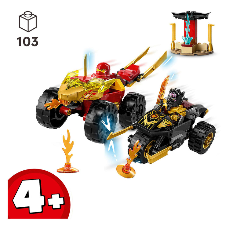 Lego LEGO Ninjago 71789 Kai und Ras' Duell zwischen Auto und Motorrad