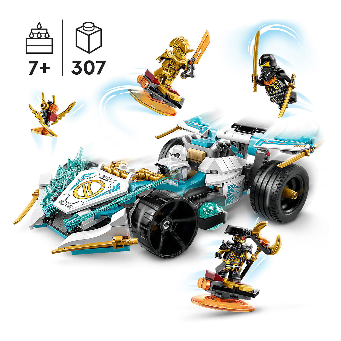 Lego Lego Ninjago 71791 Zanes Dragon Power Spinjitzu Racing Car