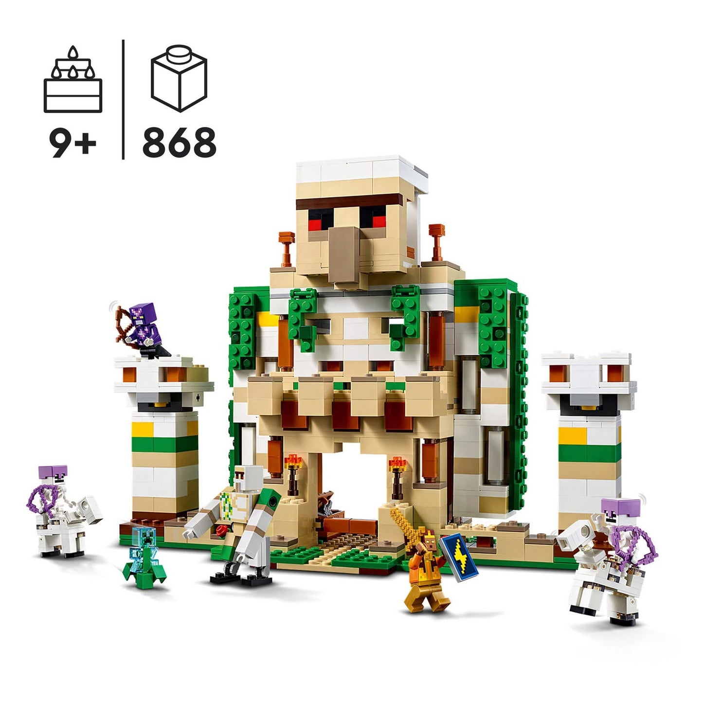 Lego Minecraft 21250 Das Ijzergolemfort