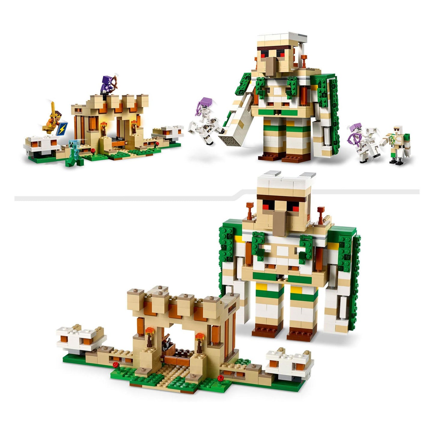 Lego Minecraft 21250 Das Ijzergolemfort