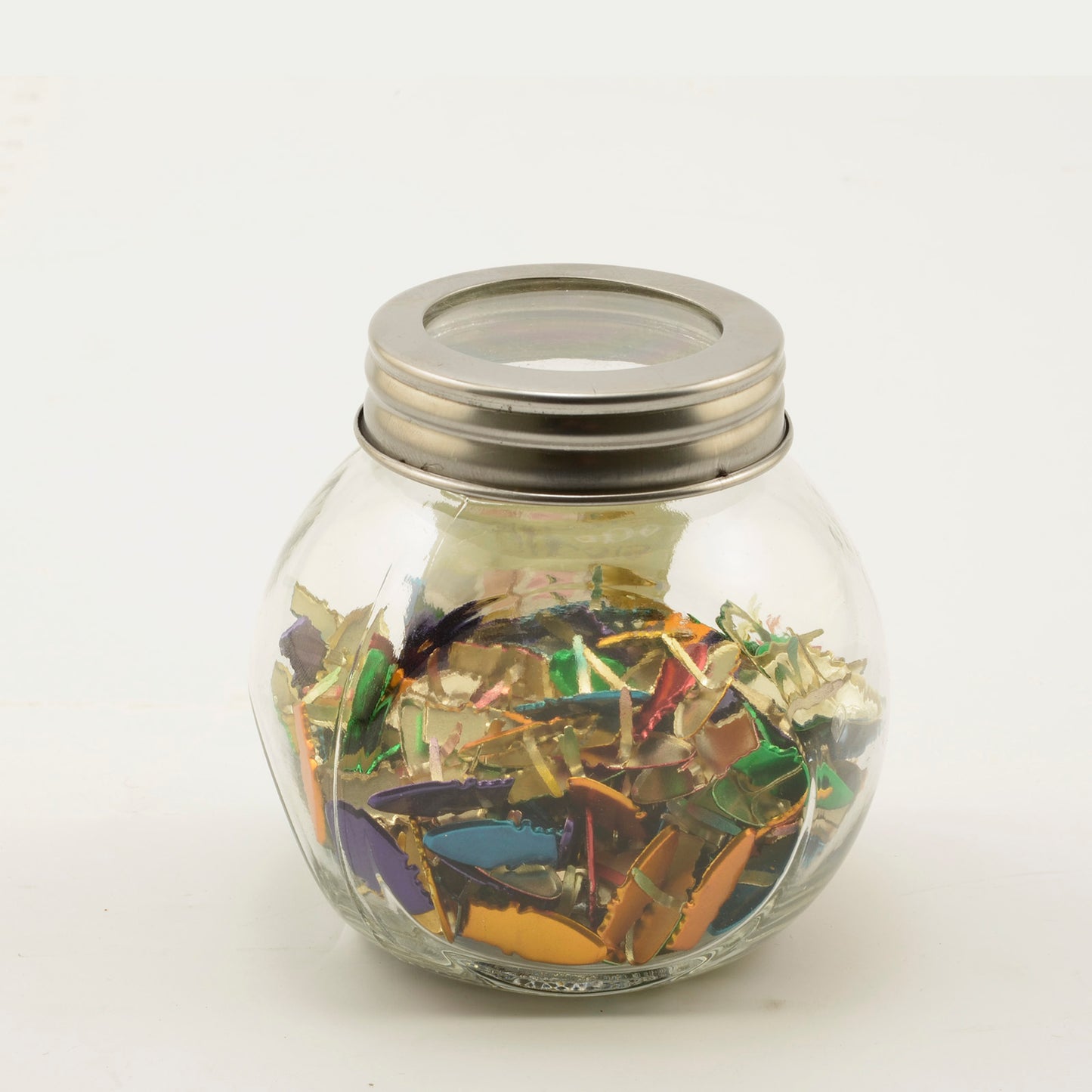 Vaessen creative • Splinte im 60g-Glas, weihnachtlich hellmetallic