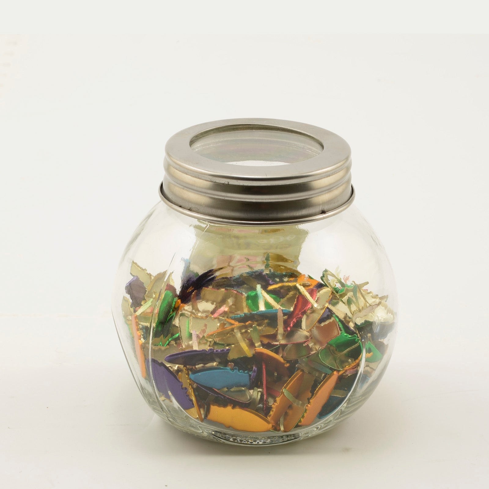 Vaessen creative • Splinte im 60g-Glas, weihnachtlich hellmetallic