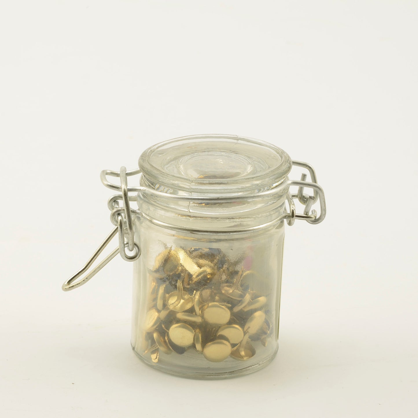 Vaessen creative • Splinte im kleinen Glas, 25 g rund, Gold