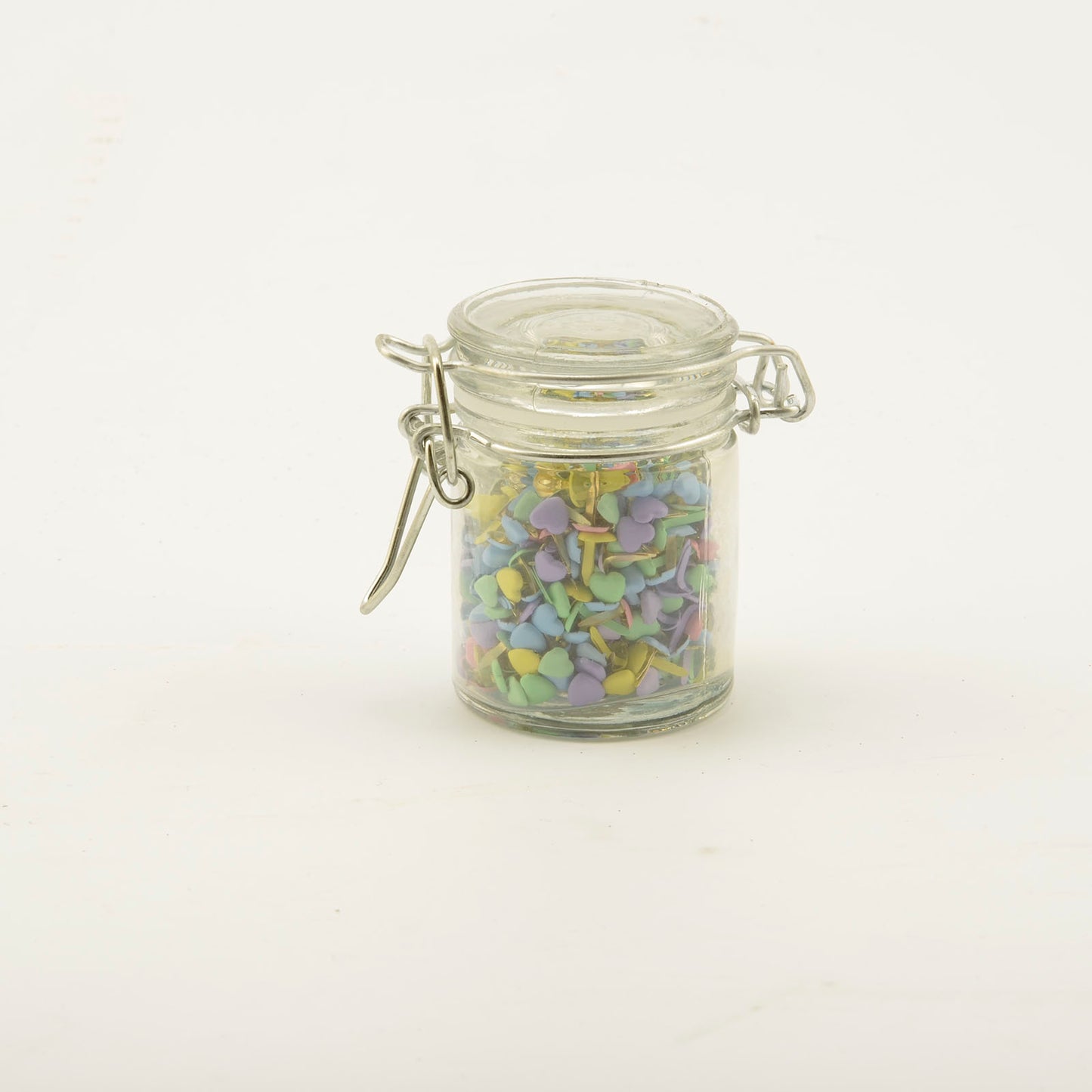 Vaessen creative • Splinte im kleinen Glas, 50 g, Herzpastell