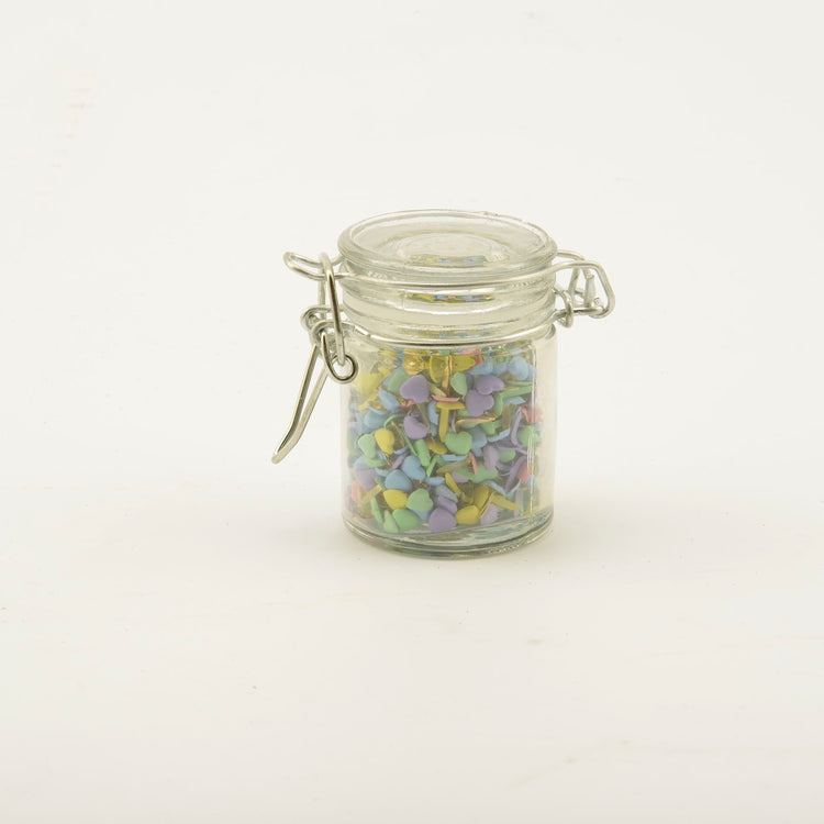 Vaessen creative • Splinte im kleinen Glas, 50 g, Herzpastell